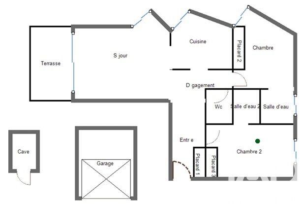 Appartement - 71 m² - 3 pièces