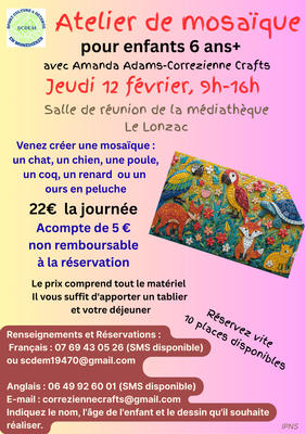 Atelier de mosaïque