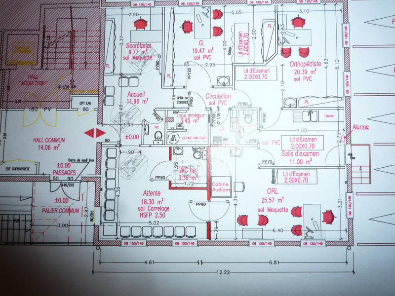 Bureau - 127 m² - 7 pièces