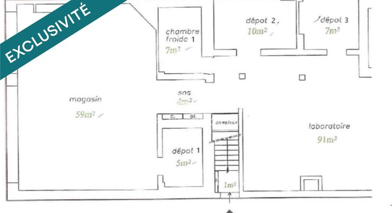 Local commercial - 263 m² - 6 pièces