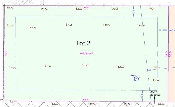 Terrain constructible - 1 150 m²