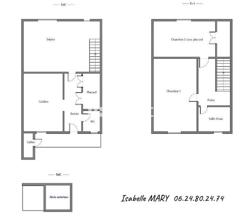 Maison - 60 m² - 3 pièces