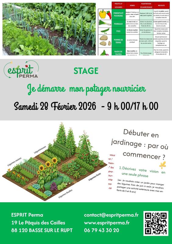 Stage d'éco-jardinage