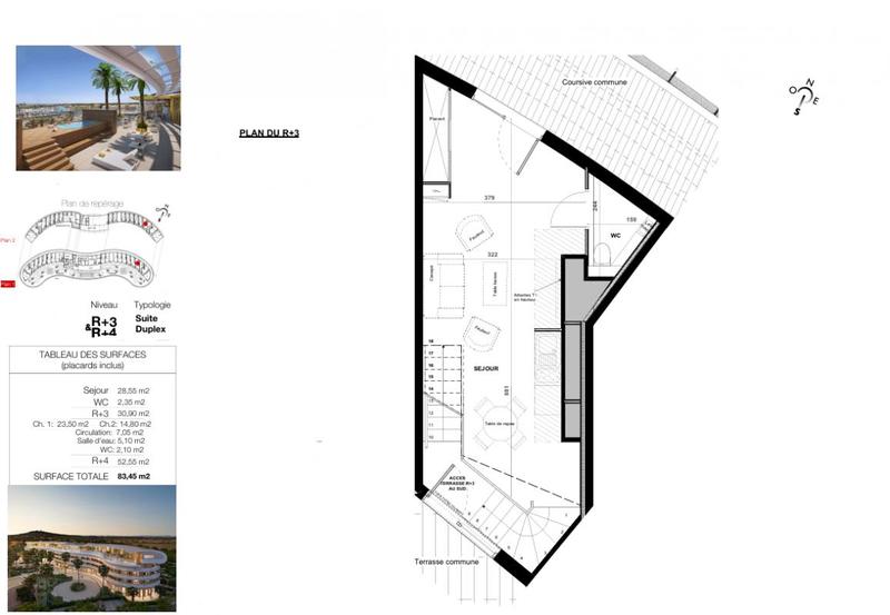 Appartement - 83 m² - 3 pièces