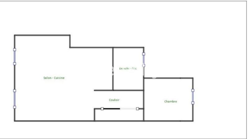 Appartement - 32 m² - 2 pièces