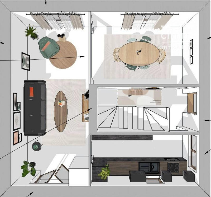 Maison traditionnelle - 107 m² - 7 pièces