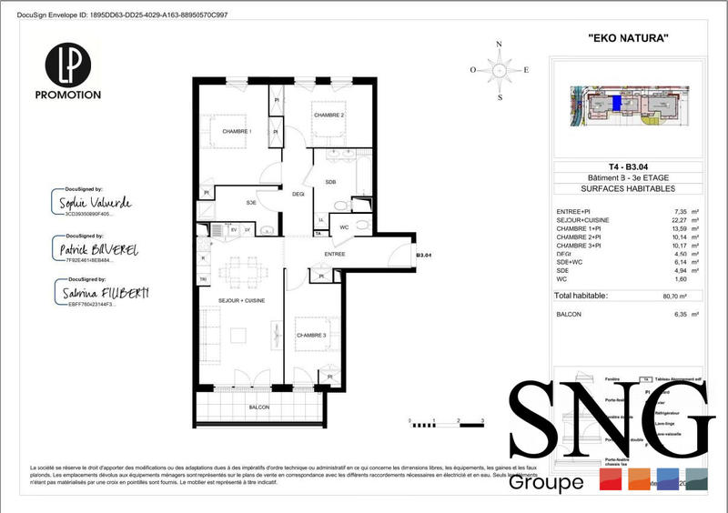 Appartement - 81 m² - 4 pièces