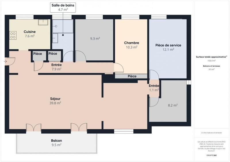 Maison - 105 m² - 3 pièces