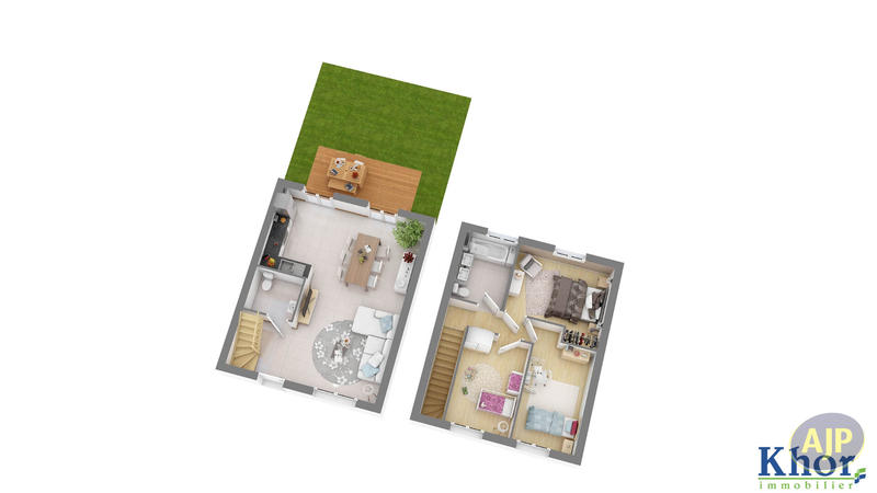 Maison - 80 m² - 4 pièces