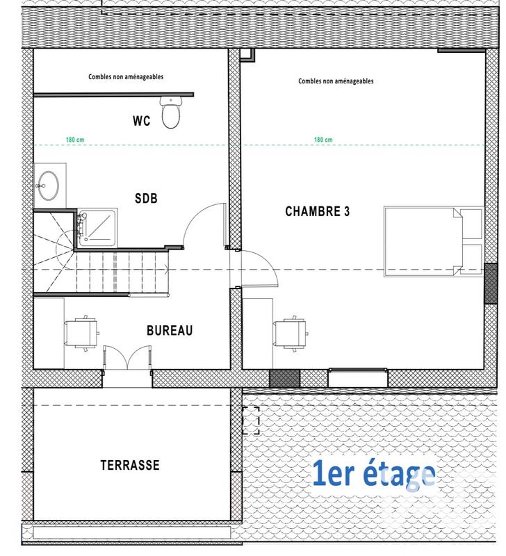 Maison - 125 m² - 5 pièces
