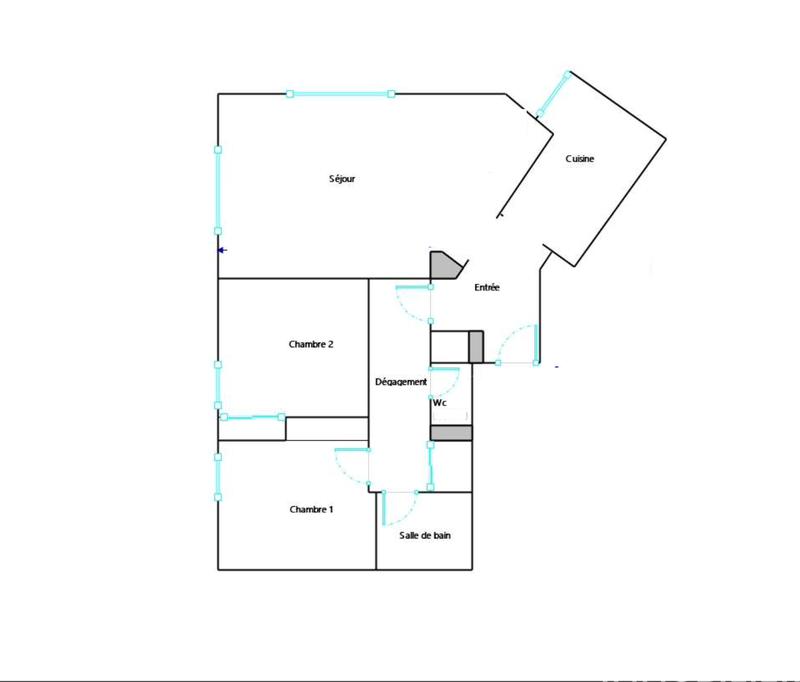 Appartement - 57 m² - 3 pièces