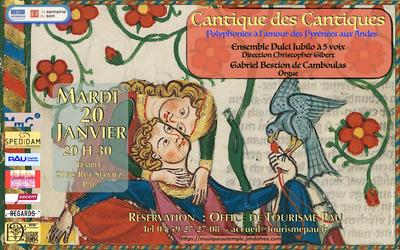 Concert &quot;Cantique des cantiques, polyphonies à l'amour des Pyrénées aux Andes&quot;