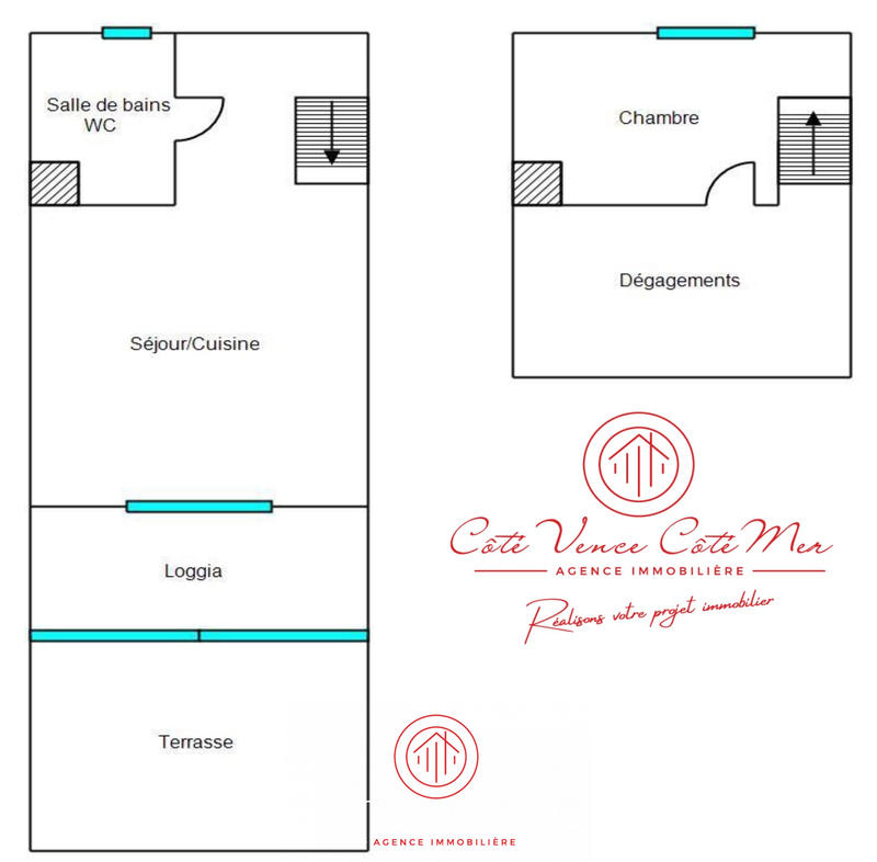 Appartement - 28 m² - 2 pièces