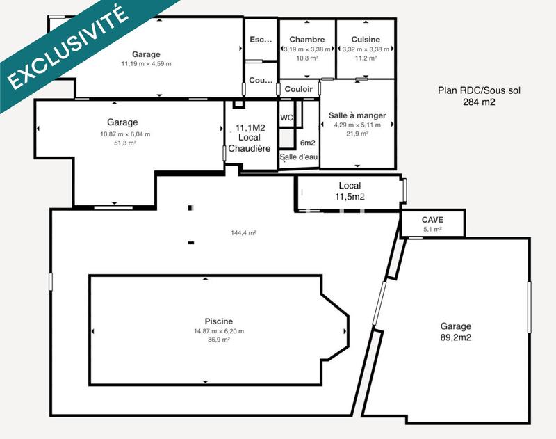 Maison - 266 m² - 10 pièces