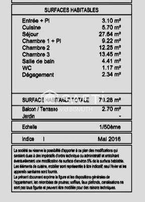 Appartement - 80 m² - 4 pièces