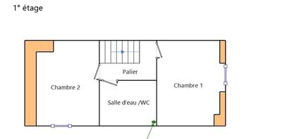 Maison de ville - 65 m² - 3 pièces
