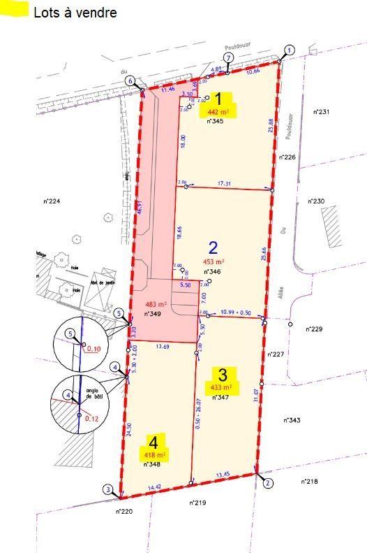 Terrain constructible - 433 m²