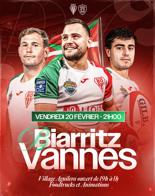 Rugby Pro D2 : Biarritz Olympique Pays Basque / Rugby Club Vannetais