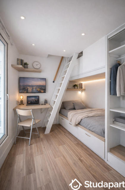 Appartement - 11 m² - 1 pièce