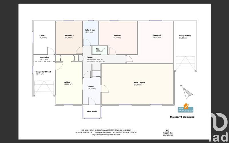 Maison - 107 m² - 4 pièces