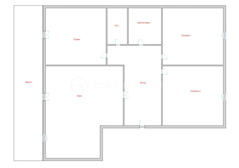 Appartement - 59 m² - 3 pièces