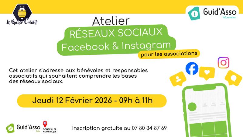 Guid'Asso : Gestion Réseaux Sociaux - Facebook &amp; Instagram