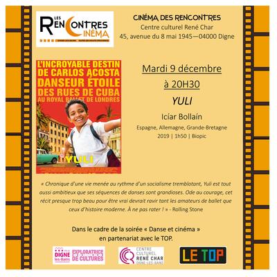 Soirée Danse et cinéma :  &quot;Yuli&quot;