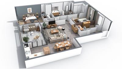 Appartement - 87 m² - 3 pièces