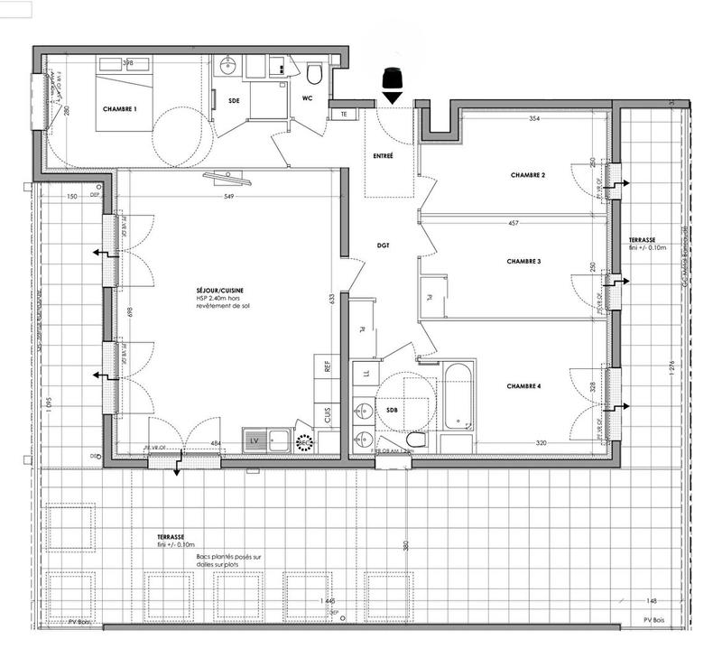 Appartement - 106 m² - 5 pièces