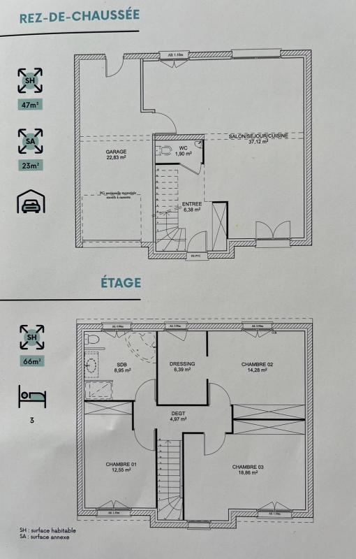 Maison - 112 m² - 5 pièces