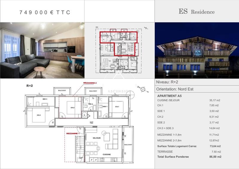 Appartement - 73 m² - 4 pièces