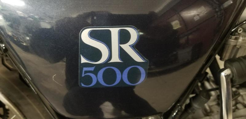 Yamaha Sr 500 yamaha bleu 0500 680