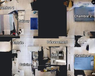 Appartement - 69 m² - 1 pièce