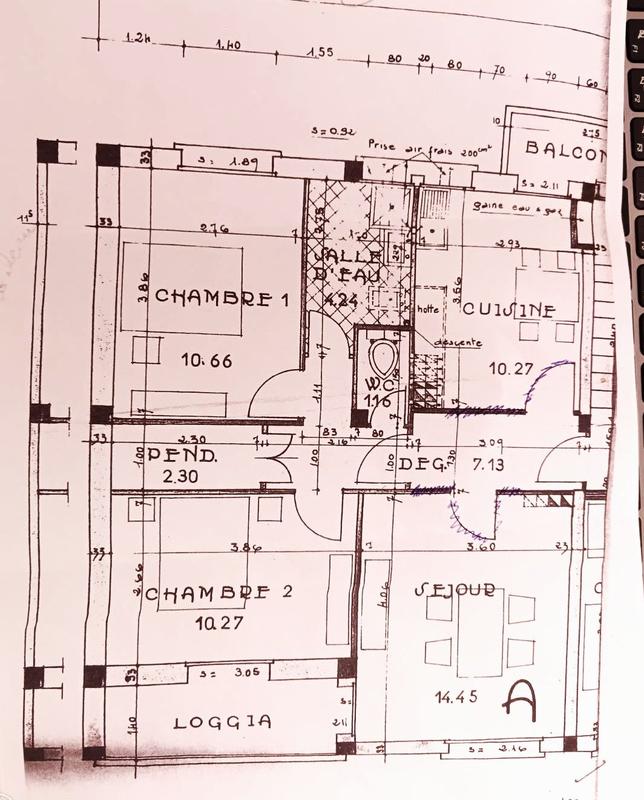 Appartement - 60 m² - 3 pièces