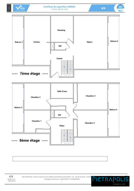 Duplex - 149 m² - 5 pièces