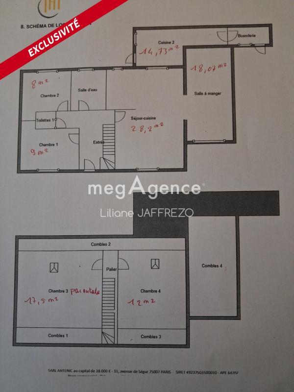 Maison - 115 m² - 6 pièces