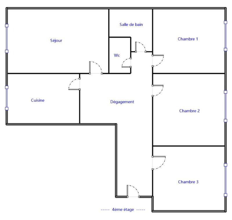 Appartement - 78 m² - 4 pièces