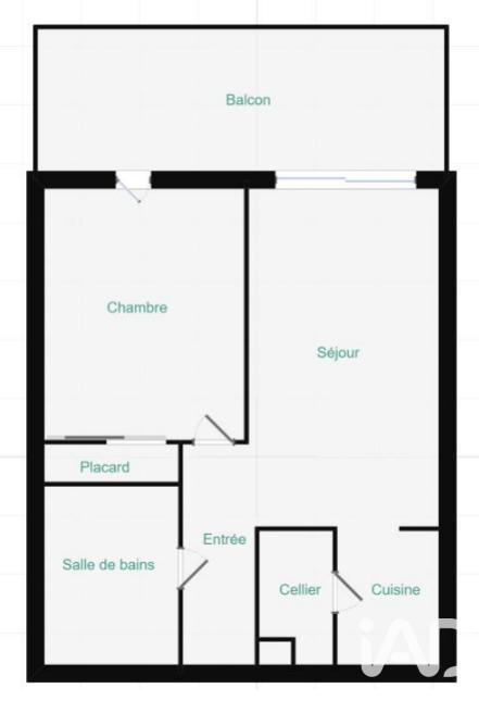Appartement - 49 m² - 2 pièces