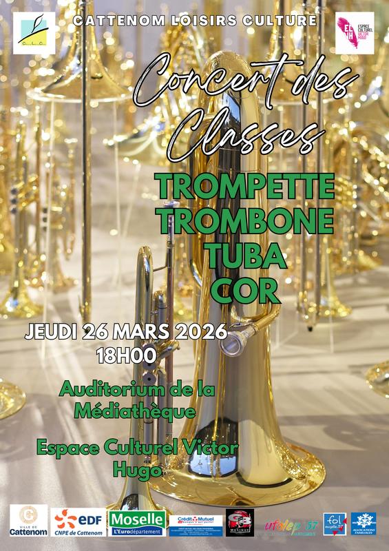 Concert des classes : trompette, trombone, tuba et cor