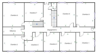Immeuble - 500 m² - 14 pièces