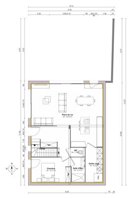 Maison - 90 m² - 4 pièces