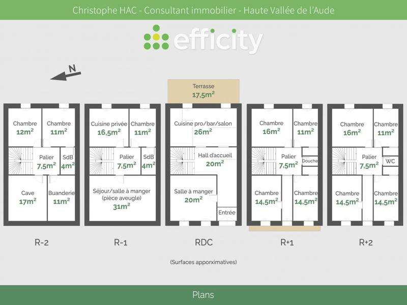 Maison chambre d'hôtes - 320 m² - 15 pièces