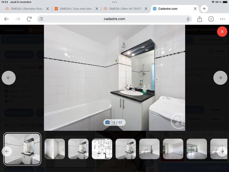 Appartement - 58 m² - 3 pièces