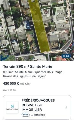 Terrain - 890 m²