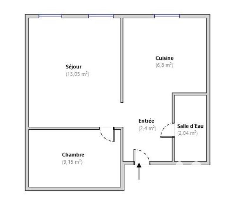 Appartement - 33 m² - 2 pièces