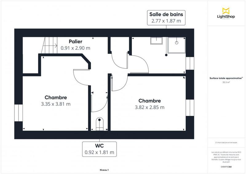 Maison - 90 m² - 4 pièces