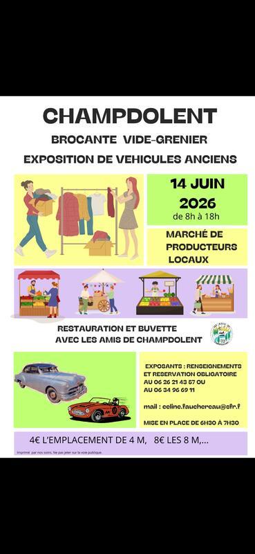 Brocante - vide grenier - marché de producteurs locaux