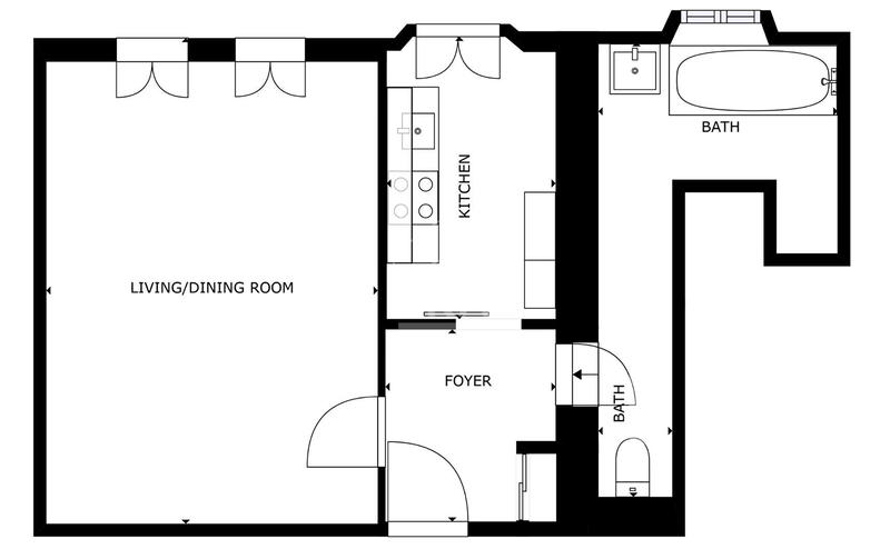 Appartement - 42 m² - 1 pièce