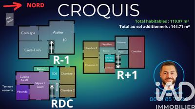 Maison - 120 m² - 5 pièces