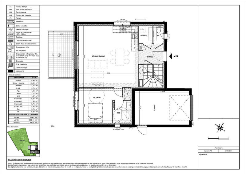 Maison - 104 m² - 5 pièces